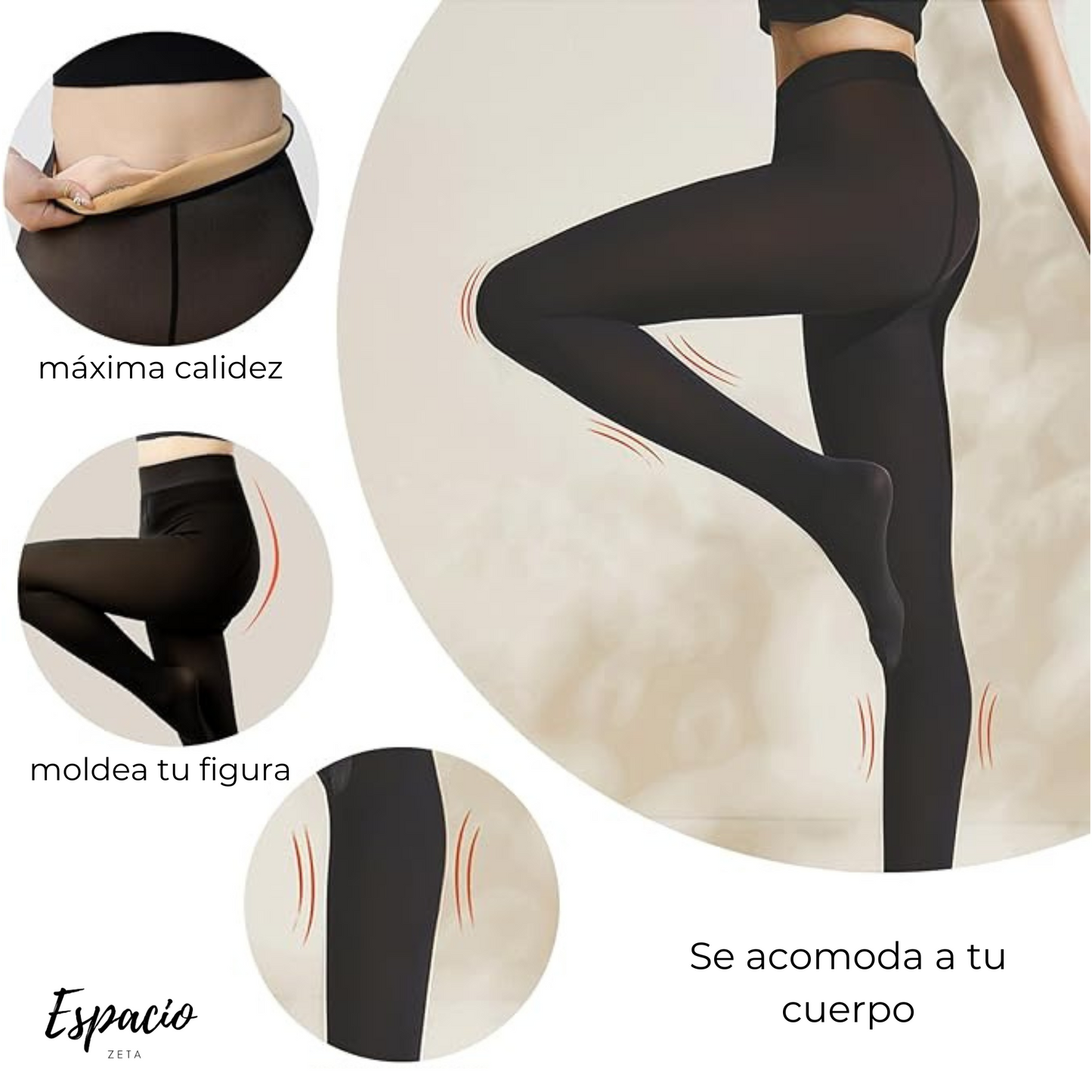 Panty Con Polar Efecto Piel